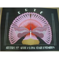 Erte "Phoenix Triumphant" Print of Chalk and Vermilion