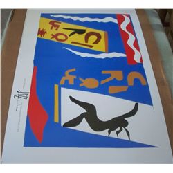 Henri Matisse "Le Cirque" Lithograph of Color Stencil from the Jazz Collection 1947 plate II