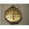 Vintage 1907 15 Jewel Waltham Pocket Watch In Hexagon 14K White Gold Filled Case