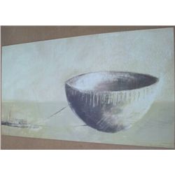 Sian Lester "Study in Green I" Lithograph