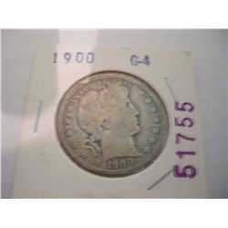 1900 Barber Silver Half Dollar