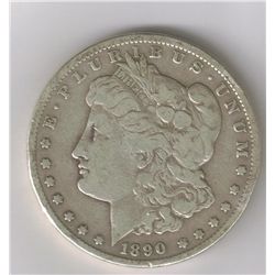 1890-CC  MORGAN SILVER DOLLAR