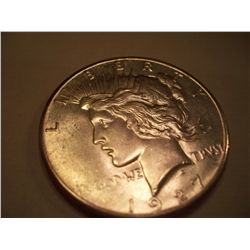 1927 Silver Peace Dollar, MS-61