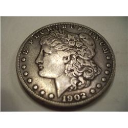 1902-S Morgan Silver Dollar, XF-30
