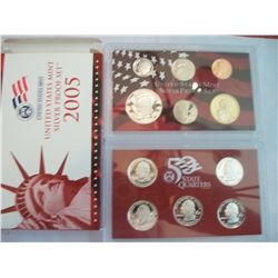 2005 Mint Silver Proof Set, 10 Coins