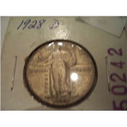 1928-D Silver Standing Liberty Quarter