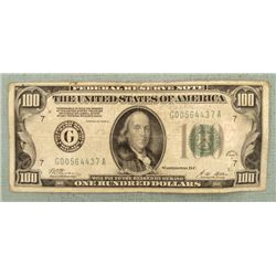 1928A $100 Note Redeemable in Gold-G Mint Chicago