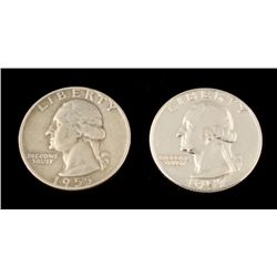 1955-D and 1957 Washington Quarters Coins