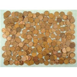 Over 250 Unsearched Wheat Cents Pennies