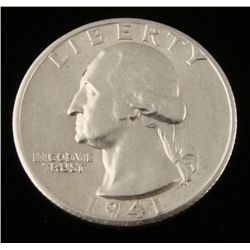 1941-S GEM Washington Silver Quarter Coin
