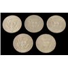 Image 2 : 5 Diff Date Kennedy 40% Silver UNC Halves 1965-69-D