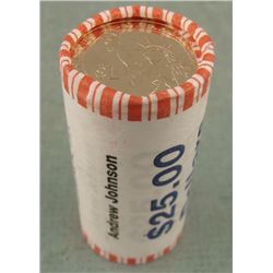 1 UNC Bank Roll 2011 Andrew Johnson Presidential Dollar