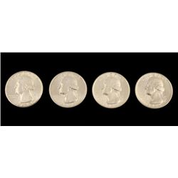 4 Dif Date Gem UNC Washington Quarters 1960-P,D 64-P,D