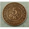 Image 1 : 1912 Denmark Five Ore Coin