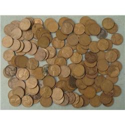135 Mixed Date Wheat Cents