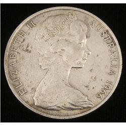 1966 Australia Silver Fifty Cents Hi-Grade Coin