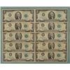 Image 1 : 10 1976 $2 Dollar Bills Notes Mint Mark B New York