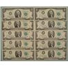 Image 1 : 10) 1976 $2 Dollar Bills Notes Mint Mark I Minneapolis
