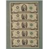 Image 1 : 5 Consec # 2003 $2 Notes I Mint Minneapolis Bills CU