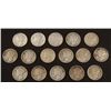 Image 1 : 16 Diff Date Mercury Silver Dimes 1936-1945