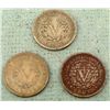 Image 2 : 3 Diff Date V Nickels 1907, 1912, 1912-D -Nice Coins