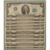 Image 1 : (10) 1976 $2 Notes H Mint St Louis