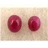 Image 1 : 2 Rubies Oval Red Ruby Gemstones