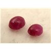 Image 2 : 2 Rubies Oval Red Ruby Gemstones