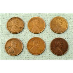 One Group of Early Wheat Cents- Semi-Key Coins