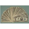 Image 1 : 50) 1976 $2 Bill Notes "G" Mint Chicago All Nice
