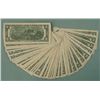 Image 2 : 50) 1976 $2 Bill Notes "G" Mint Chicago All Nice