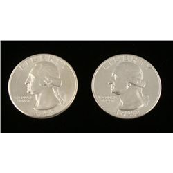 1942 and 1942-D Hi-Grade Washington Silver Quarter