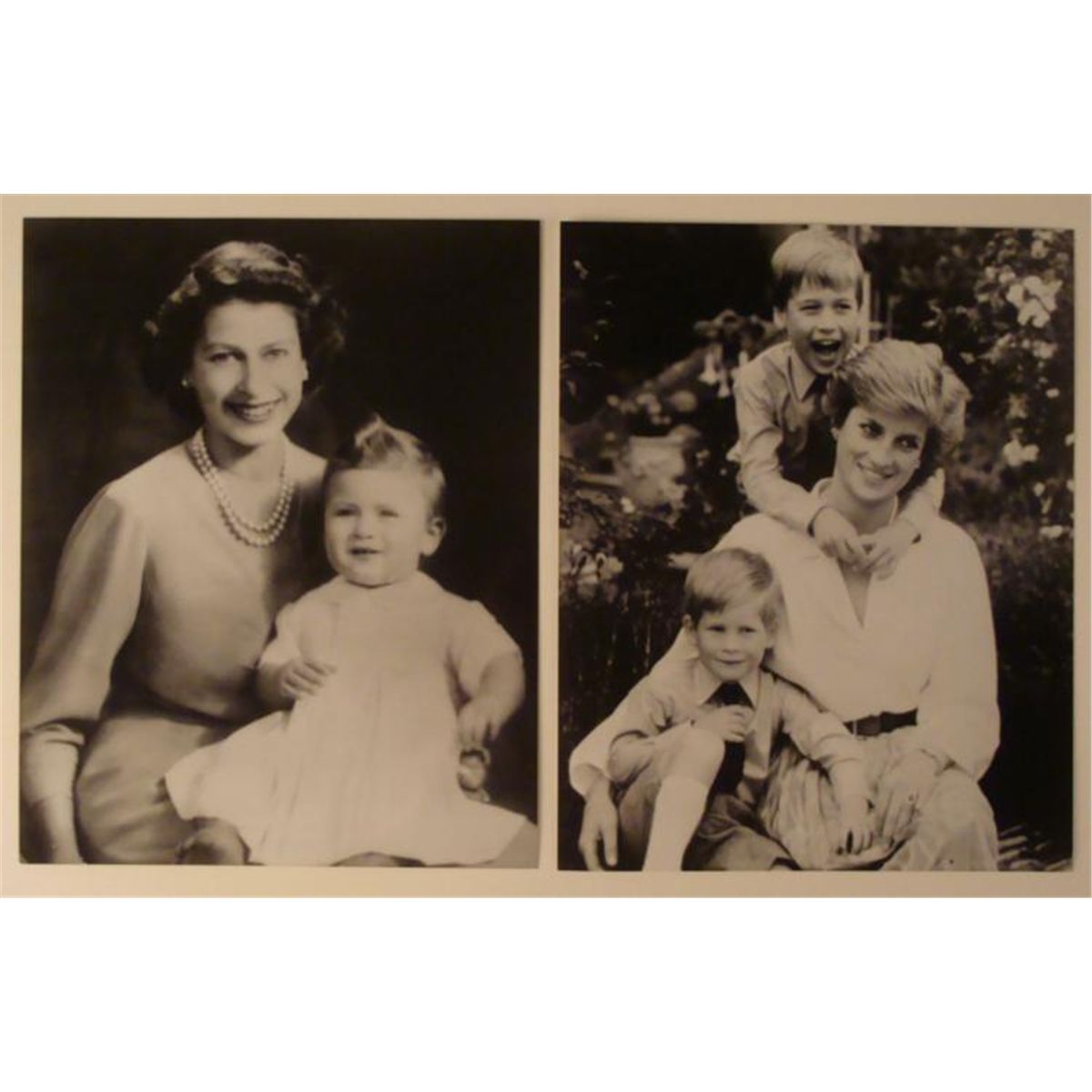 2 Lady Di Prince Charles Elizabeth II Orig Press Photos
