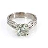 Image 1 : Genuine Solitaire Ring 2.26 ctw & Diamond Ring 14KTGold 6.75