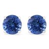 Genuine 2.10 ctw SapphireStud Earring 14kt Yellow or White Gold 0.86g