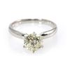 Image 2 : Genuine Solitaire Ring 1.6ctw & Diamond Ring 14KTGold 5.25