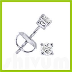 0.25 ctw Round cut Diamond Stud Earrings G-H, SI-I