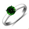 Image 1 : Emerald 0.80 ctw Solitaire Ring 14kt W/Y  Gold