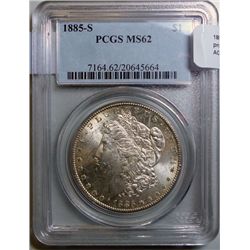 1885S  Morgan $ PCGS62