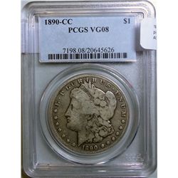 1890CC  Morgan $ PCGS08