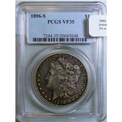 1896S  Morgan $ PCGS35