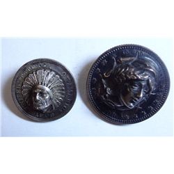 2 misc coin jewlery pieces