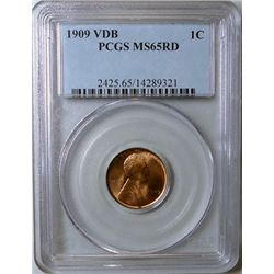 1909VDB Lincoln penny PCGS65RD