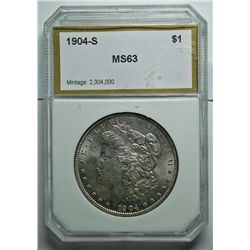 1904S Morgan $   PCI63  !!!RARE COIN!!!