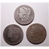 Image 1 : 1894OS and an 1895O Morgan $  all VG's