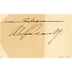 Captain Charles Polack Signature