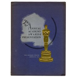 Academy Awards Program 1951