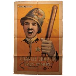 Charlie Chaplin ''Easy Street'' Poster