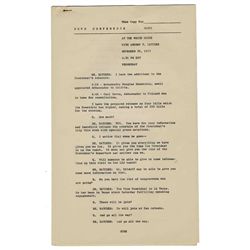 Schedule of JFK 1963 Texas Trip