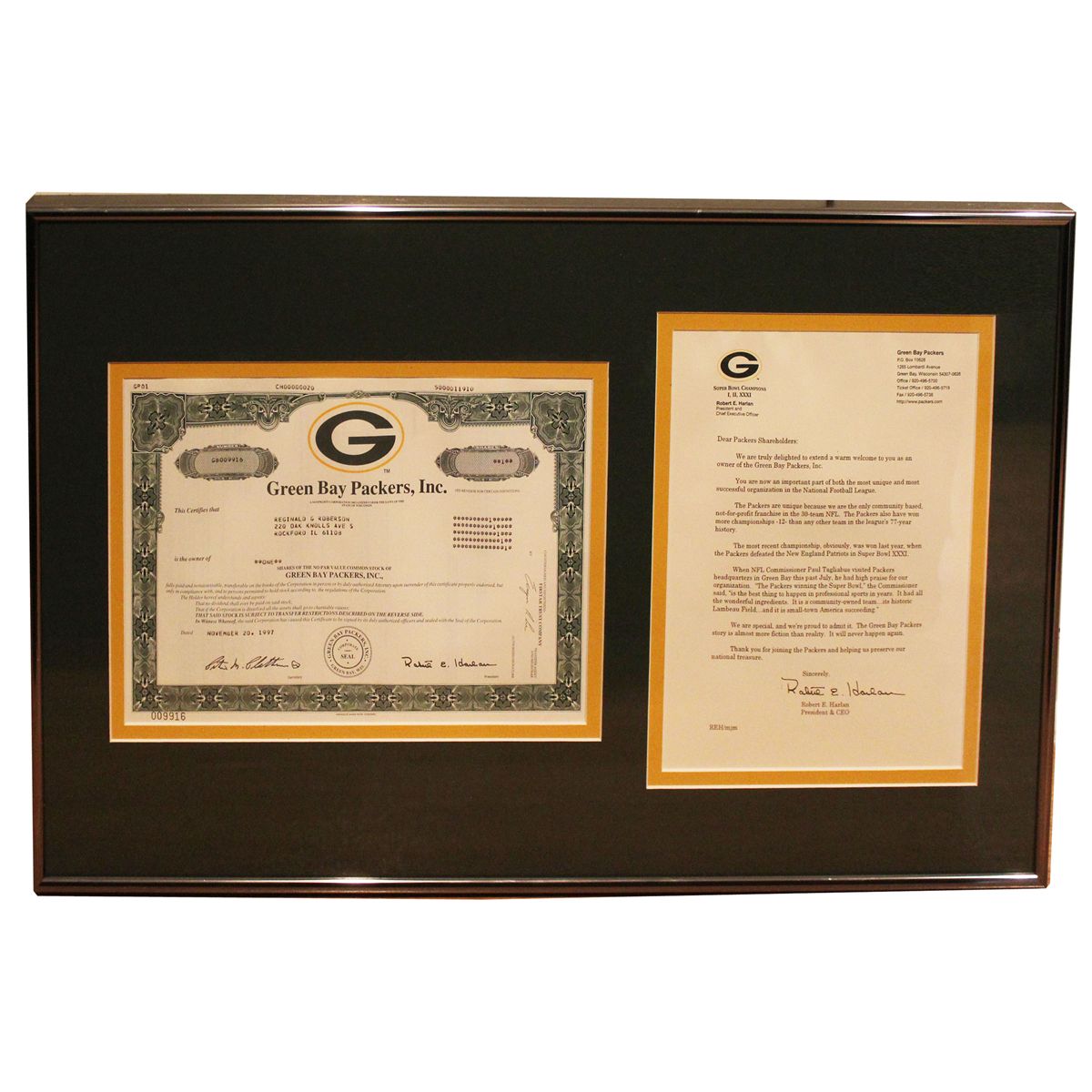 Green Bay Packers Stock